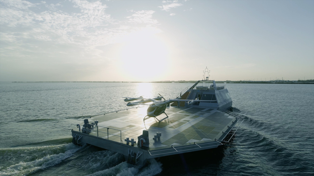 autoflight aviation technology stellt kohlenstofffreien evtol water vertiport vor