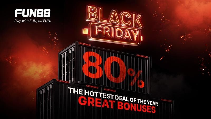 fun88 lance une grande campagne pour le black friday grosses réductions et économies en masse