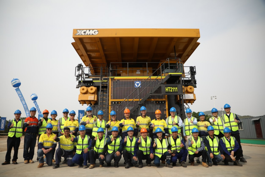 xcmg flagship mining trucks depart for world class simandou project, delivering key chinese technology to global mining development