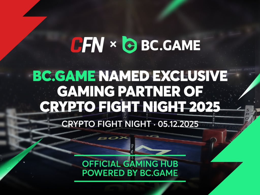 bc.game named exclusive gaming partner of crypto fight night 2025 in dubai during the uae's web3 conference season