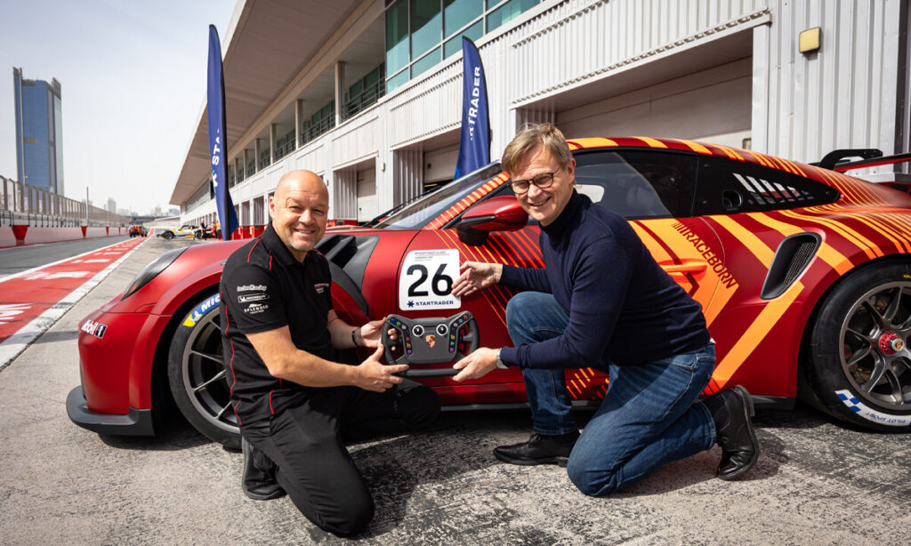 startrader announced as official partner of the porsche carrera cup middle east