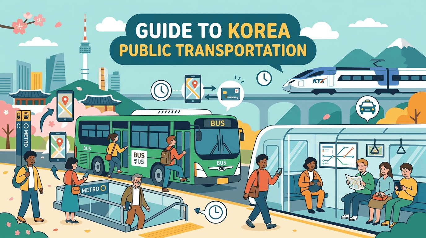 Illustration of Guide to Korea Public Transportation
