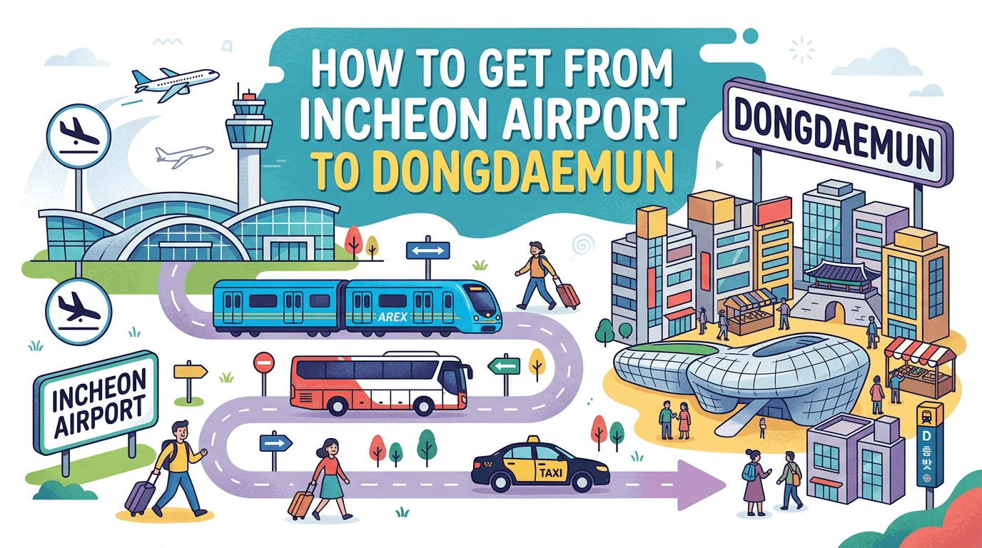 How to Get From Incheon Airport to Dongdaemun