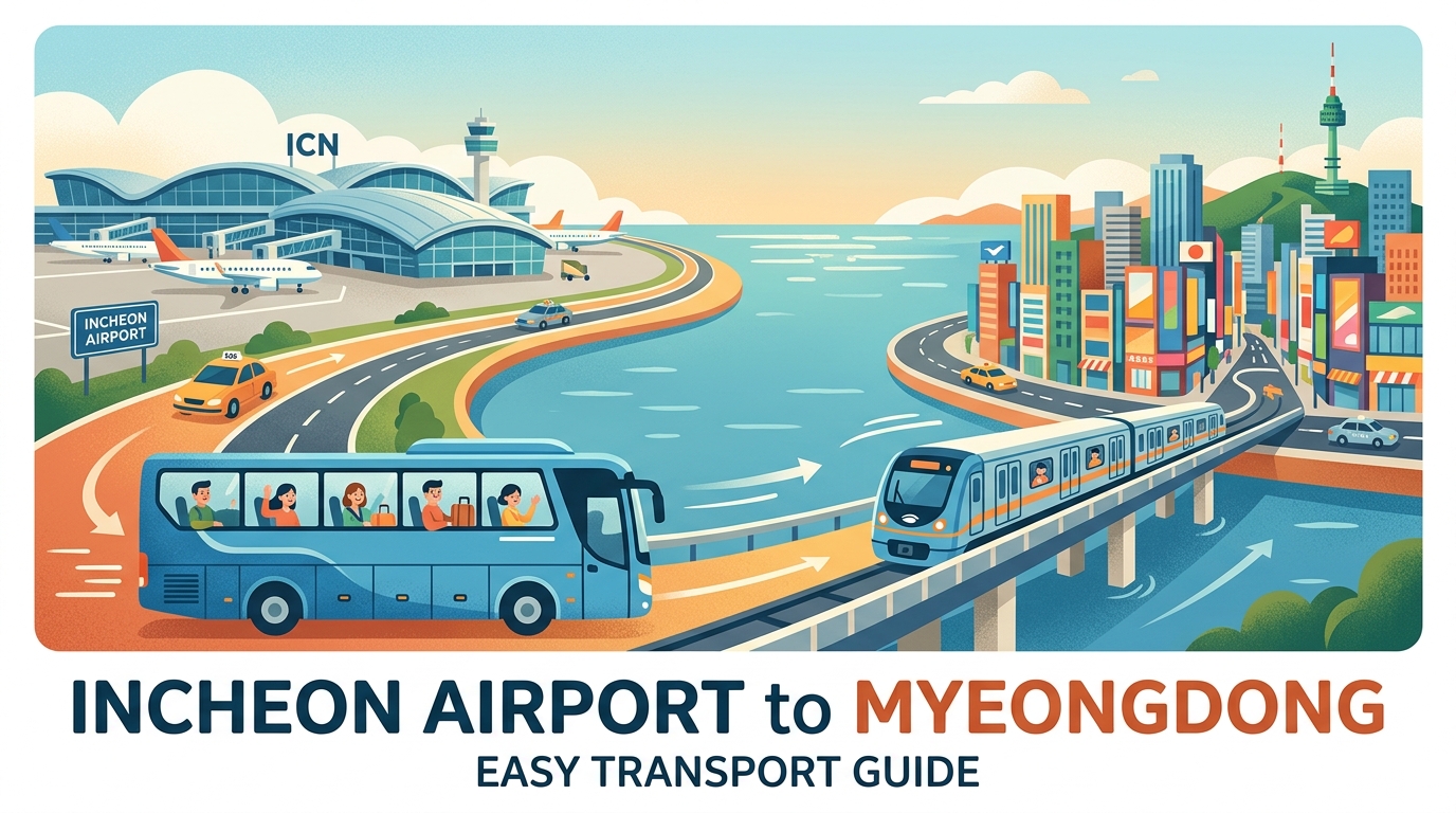 Incheon Airport to Myeongdong Transport