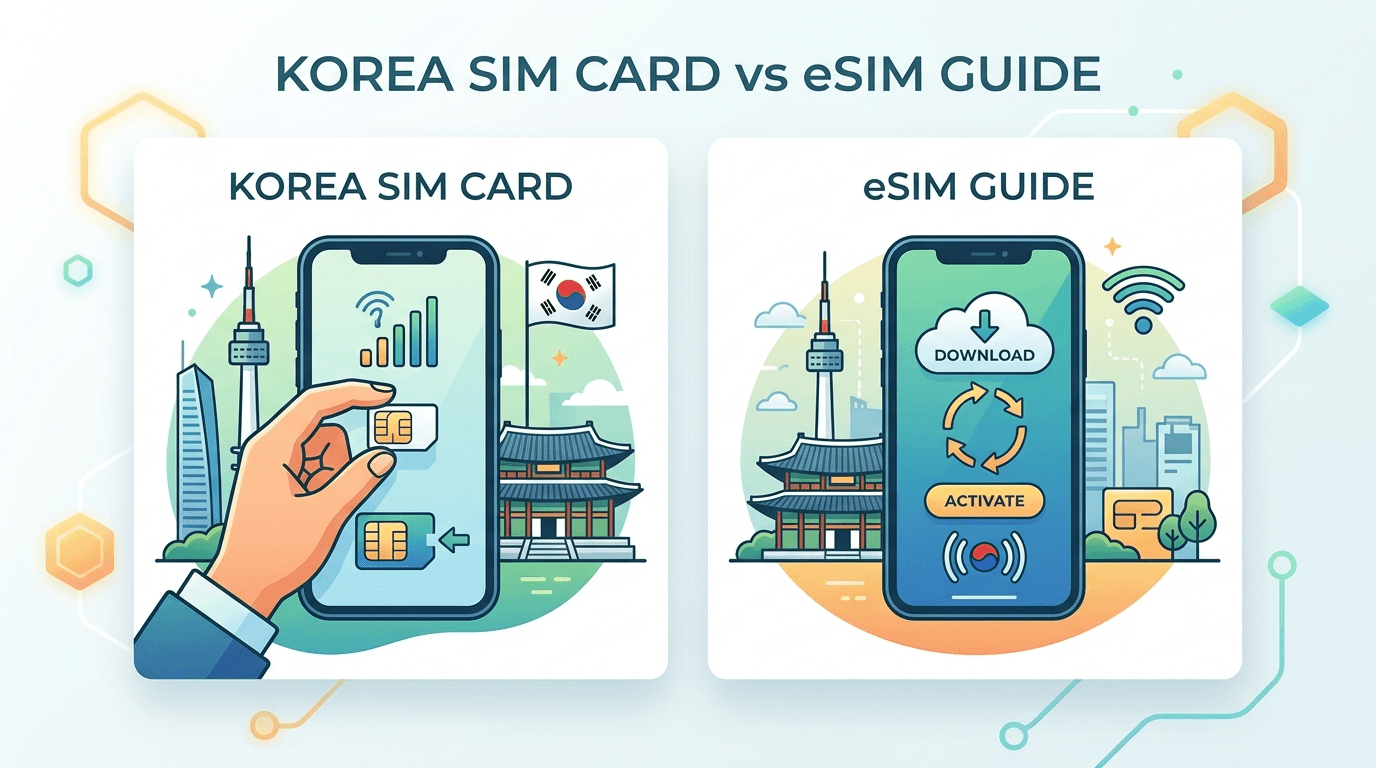 Korea SIM Card vs eSIM Guide