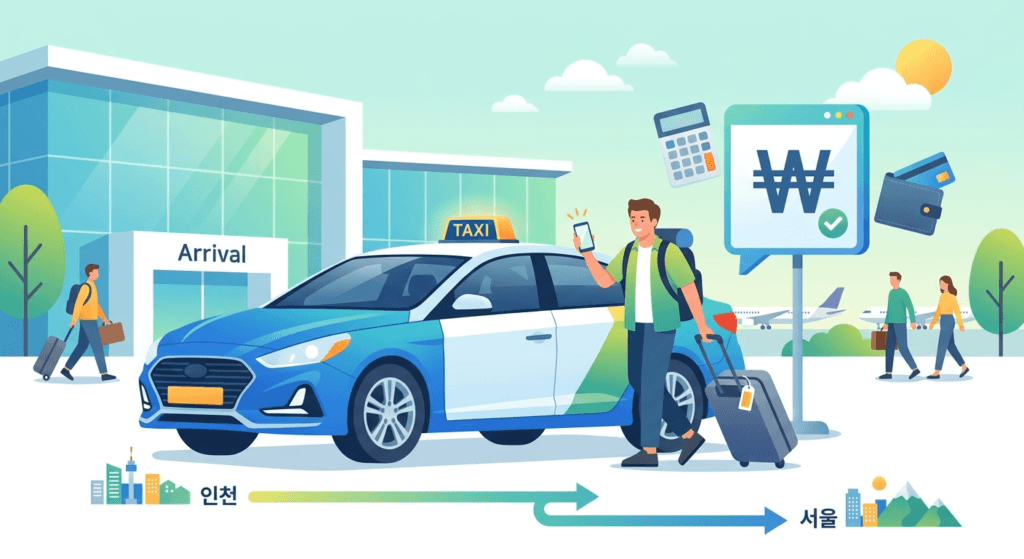 KSTAXI(https://kstaxi.net/) illustration for KSTAXI Incheon Airport Taxi Price Guide: The Best Effortless Rates