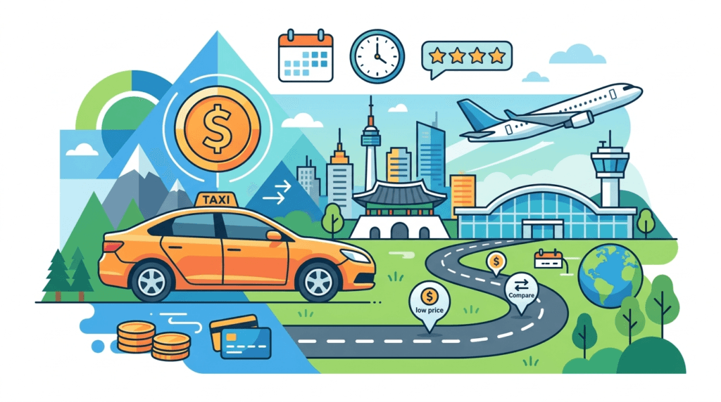 KSTAXI(https://kstaxi.net/) illustration for KSTAXI: The Best Affordable Guide to Incheon Airport Taxi Prices