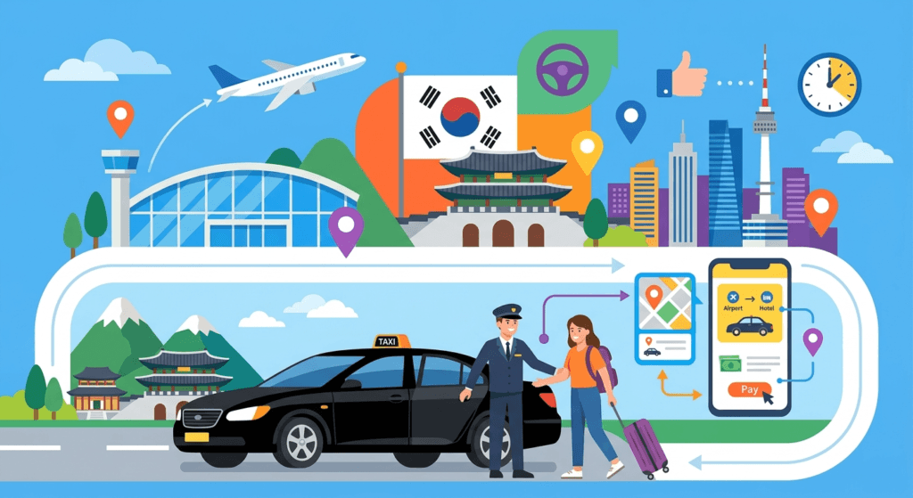 KSTAXI(https://kstaxi.net/) illustration for KSTAXI: The Best and Most Effortless Korea Airport Pickup Guide