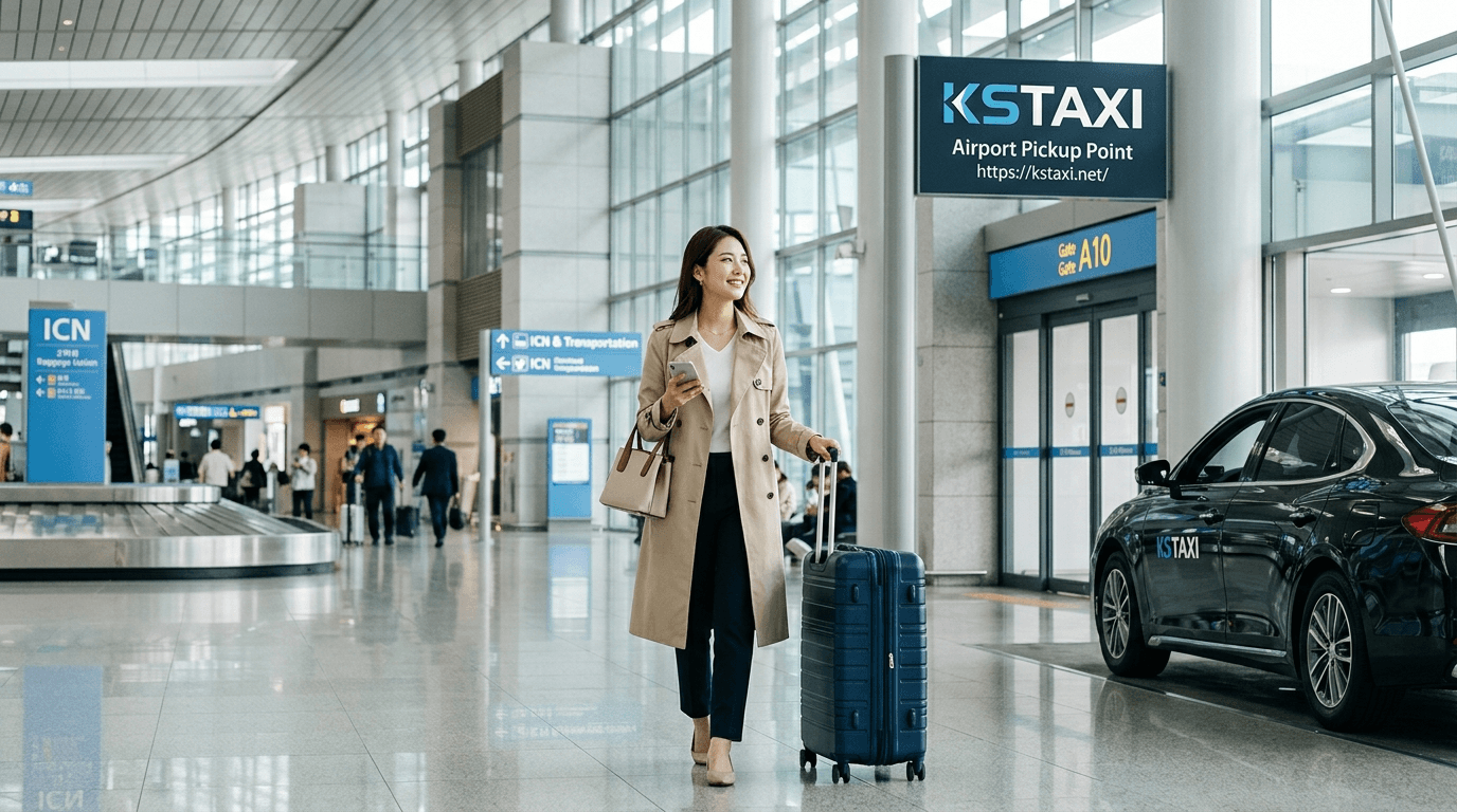KSTAXI(https://kstaxi.net/) illustration for KSTAXI: The Best Effortless Way to Travel from Incheon Airport
