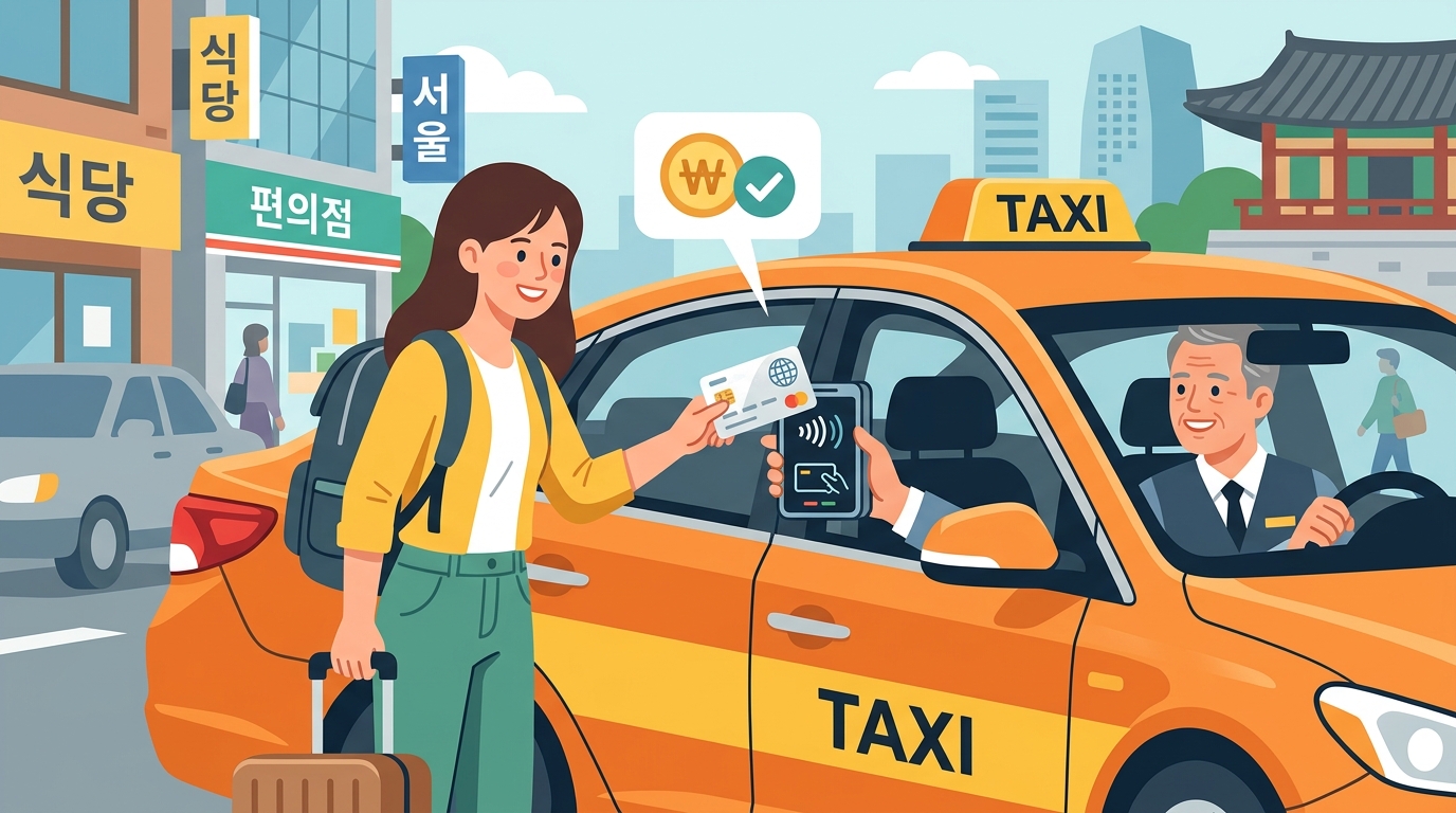 Using Credit Cards in Korea Taxis