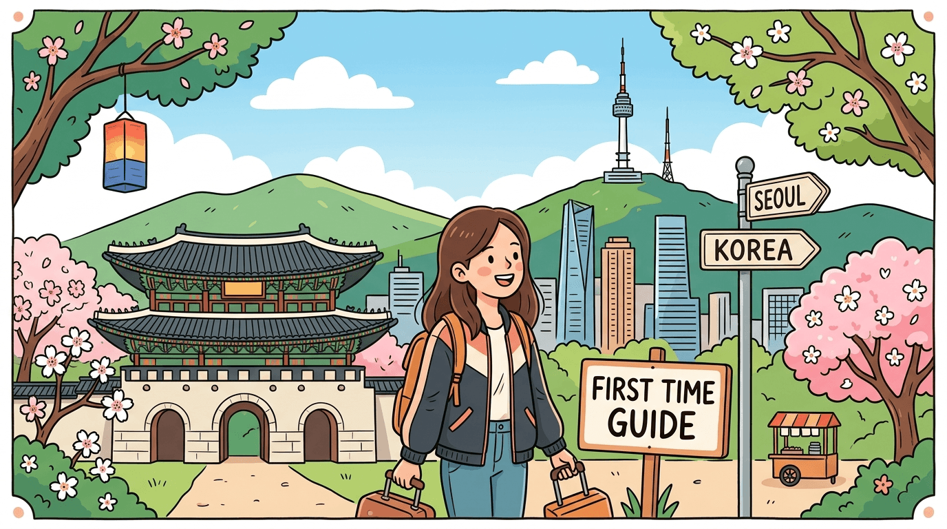 Illustration of Visiting Korea: A First Time Guide