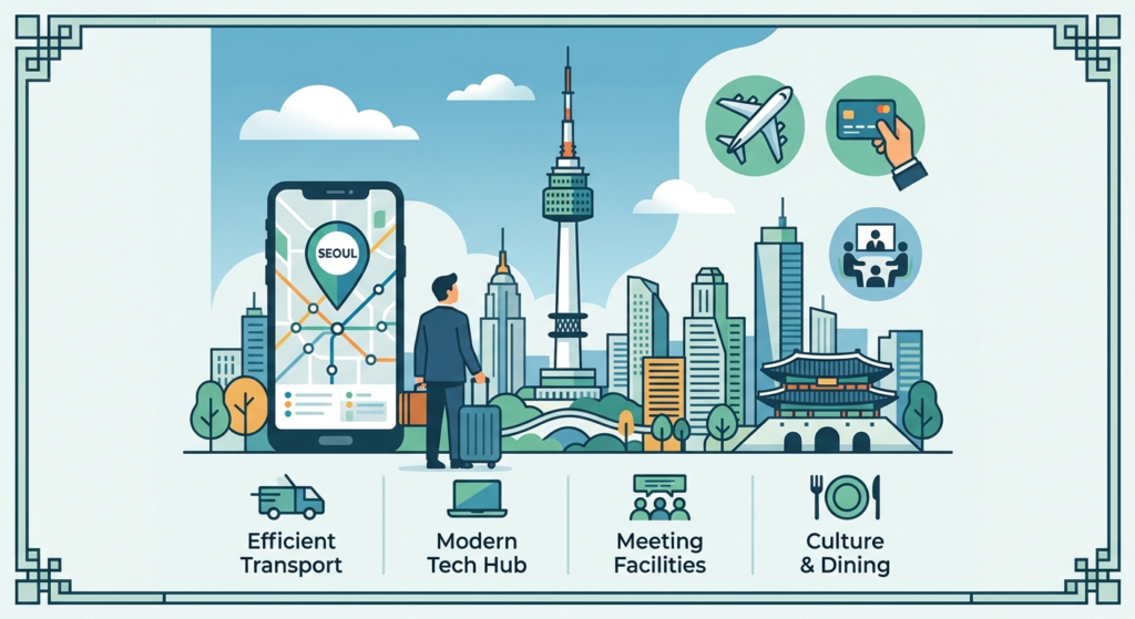 Illustration of Essential Guide to Business Travel Seoul