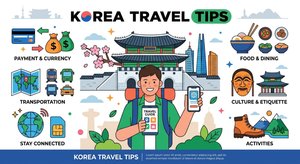 Illustration of Essential Korea Travel Tips to Know