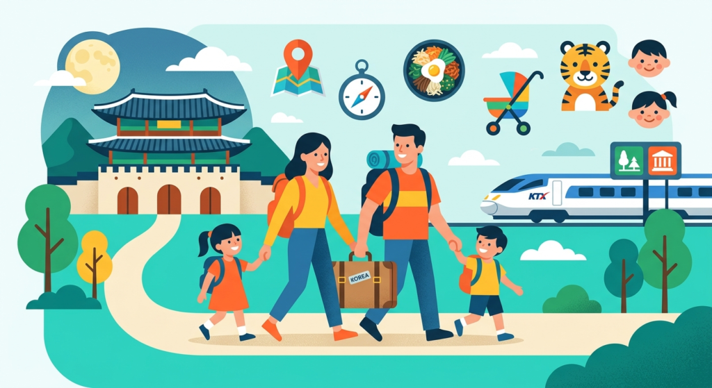 Illustration of Essential Tips for Korea Travel with Kids