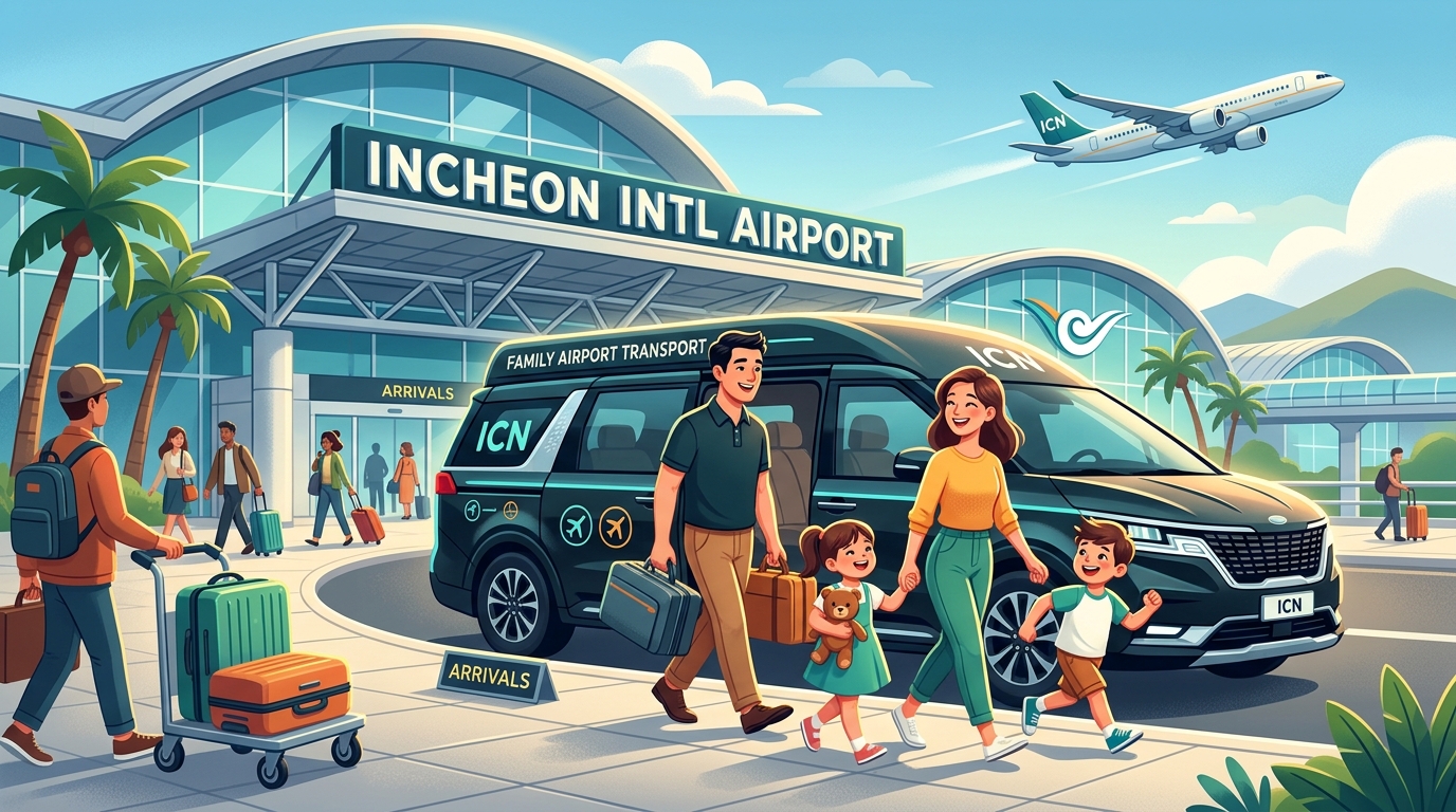 Family Airport Transportation at Incheon