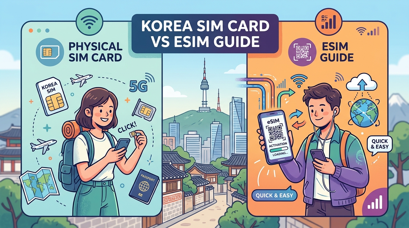 Korea SIM Card vs eSIM Guide