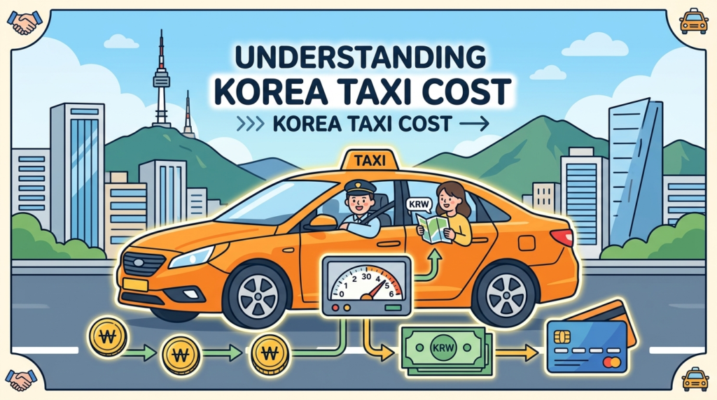 Illustration of Understanding Korea Taxi Cost